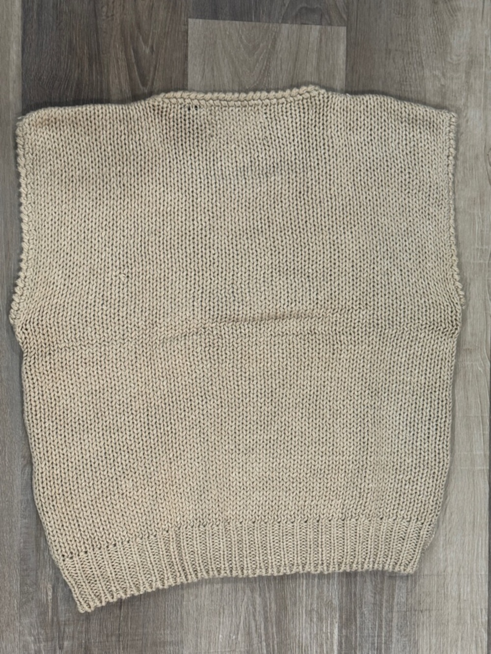 Vintage Hand-Knitted Womens’ Wool blend Crewneck Sleeveless Sweater Vest - Picture 8 of 8